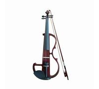 Violino Violino elettrico 4/4 3/4 1/2 Sparkle Principianti Strumento a corde Violino elettrico professionale Performance con scatola (Color : Burgundy 4/4)