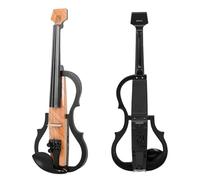 Violino Violino elettrico 4/4 in fibra di carbonio con tecnologia silenziosa e intelligente, cuffie a spalla professionali per violino elettrico con venature del legno