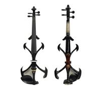 Violino Violino elettrico 4/4 in legno massello di colore nero di recente modello a 5 corde (Color : 4 strings)