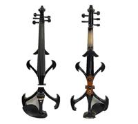 Violino Violino elettrico 4/4 in legno massello di colore nero di recente modello a 5 corde (Color : 5 strings)