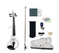 Violino Violino Elettrico 4/4 Solidwood Silent Fiddle Set W/Custodia Violino/Arco/Ponte/Sintonizzatore Violino (Color : D)