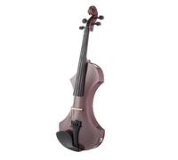 Violino Violino Elettrico Marrone 4/4 Design Unico Viene Fornito Con Custodia Per Archetto E Cavo Per Cuffie Da 4 M. Suono Bello E Chiaro