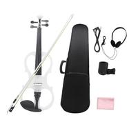 Violino Violino Elettrico Professionale 4/4 Violino Elettroacustico Per Principianti Violino Silenzioso Con Parti Sintonizzatore Per Cuffie Ad Arco(SET2)
