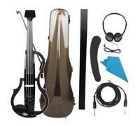 Violino Violino Elettrico Professionale 4/4 Violino Elettroacustico Silenzioso Con Archetto Per Violino Cavo Per Cuffie Accessori Per Custodia(Set2)