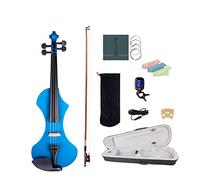 Violino Violino Elettrico Rosa Squisito 4/4 Set W/Brashilwood Bow/Case/Bag/Bridge/Tuner Violino (Color : Blue)