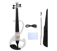 Violino Violino Elettrico Silenzioso Bianco Con Bel Tono Realizzato A Mano E Include Custodia Archetto