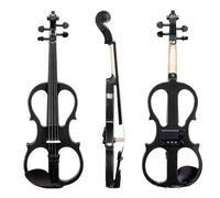 Violino Violino elettrico silenzioso con custodia per archetto cavo per cuffie poggiaspalla accessori in lega di alluminio tiglio 4/4
