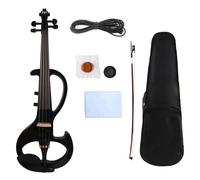 Violino Violino Elettrico Silenzioso Nero Con Bel Tono Realizzato A Mano Include Custodia E Archetto(3/4)