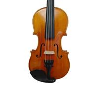 Violino Violino fatto a mano in legno massello naturale con bellissimo motivo e buon suono 4/4 3/4 (Color : 1/2)