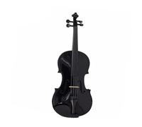 Violino Violino In Legno Massello Full Size Nero Adatto Ai Principianti Del Violino Per Esercitarsi, Imparare E Suonare(4/4)