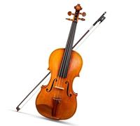 Violino Violino in stile antico artigianale 4/4 Orchestra dal suono ricco in legno fiammato con retro in un unico pezzo