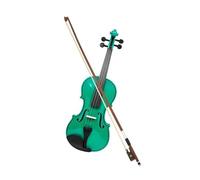 Violino Violino verde 4/4 violino in legno massello con custodia in tessuto violino professionale per strumenti a corde per esercitarsi