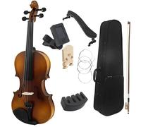 Violino Violino Vintage 4/4 Set Di Violino In Tiglio Con Custodia Fiddle Bow Accessori Per Il Resto Della Spalla Per Strumenti A Corde Per Principianti(SET2)