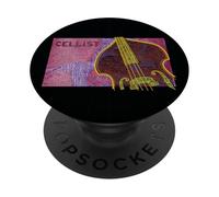Violoncellista - Band Quartet Sessione Musical Merch PopSockets PopGrip Adesivo