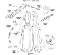 Violoncello - Astuccio Per Violoncello Idea Original Carbon 2.9 - Neck Suppor...
