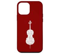 Violoncello, Cello (Bianco Antico Sinistra) Cellisti Custodia per iPhone 12 mini