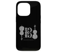 Violoncello Chiave del Tenore (Grigio Antico) Cello Custodia per iPhone 13 Pro