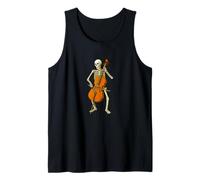 Violoncello con Scheletro - Marching Band Orchestra Violoncellista Canotta