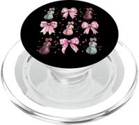 Violoncello Strumento Violoncellista Girl Coquette Bow Pink Mom PopSockets PopGrip per MagSafe