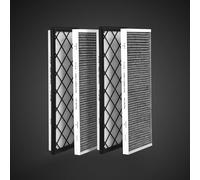 VION Kit filtri aria HEPA al carbonio per bagagliaio anteriore modello Y - (2 filtri HEPA e 2 filtri a carbone per confezione) - 4 confezioni per confezione con strumenti di installazione