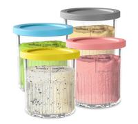 vione Per ninja Creami Pints and Lids - Confezione da 4 (4 pezzi)