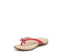 Vionic Rest Bella Toe Post Sandalo da donna - Sandali ortesi da donna che includono tre zone comfort con supporto per arco - Infradito da donna, larghezza media e larga, taglia 38-42, Brevetto rosso.,