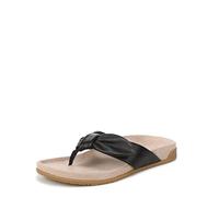 Vionic Sandali bassi Eva Donna, Pelle nera, 6.5 UK Wide