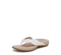 Vionic Sandali da donna Bella Braid Toe Post, bianco, 38 EU