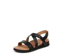 Vionic Sandali donna Cypress Strappy, Pelle nera, 7 Wide