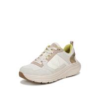 Vionic Walk Max Skyline, Scarpe da Ginnastica Donna, Pelle Avorio Metallico, 41.5 EU Larga