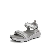 Vionic Walk Max Wanderer - Sandali bassi da donna, Pelle argento, 36.5 EU