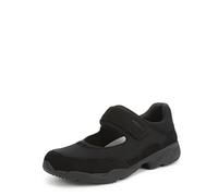 Vionic Walk Slim Giselle, Scarpe da Ginnastica Donna, Pelle Nera e Pelle Scamosciata, 38 EU Larga