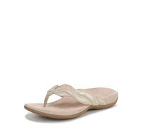 Vionic Womens Bella Braid Toe Post Sandal, Oro, 38.5 EU