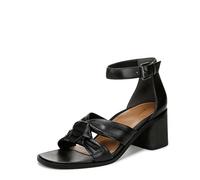 Vionic Women's Maia Heeled Sandal, Black Tmb Leather, 38.5 EU