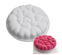 VIONNPPT Stampo in silicone a forma di cuore, per dolci, cioccolato, a forma di bolle, 6 pollici, per amore e mousse