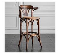 VIORED Seggiola da Bar Sedia da Bar in Legno Massiccio con Background ergonomico con la Sedia da Pranzo bracciolo Alta sgabelli da Ufficio Altezza Sgabello (Color : B)