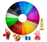 Viosmut Filamenti Penna 3D PLA, Ricariche Penna 3D Colorate 1,75 mm, 5 m Ciascuno-20 Colori Penna 3D per Bambini e Adulti, Penna 3D Ricarica per ODRVM, Tecboss, Lovebay e Penna Stampante 3D