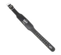 ViP Auxilium, cintura in pelle di alta qualità per sollevamento pesi, regolabile, con supporto lombare imbottito per la schiena, bodybuilding, allenamento funzionale, powerlifting, stacchi da terra,