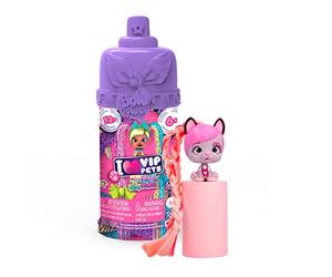 VIP PETS Mini Fans Bow Power S5 | Bambola cane da collezione con un look urbano e capelli lunghi da 20 cm per pettinare o decorare, giocattolo regalo per ragazze +3 anni