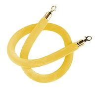 VIP Stanchion Rope/Queue Divider Barrier Rope,Twisted Barrier Rope for Crowd Control, for Movie Theaters Grand Openings Restaurants Hotels(Yellow,3m/9.8ft/118inch)