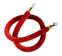 VIP Stanchion Rope/Queue Divider Barrier Rope,Twisted Barrier Rope for Crowd Control, for Movie Theaters Grand Openings Restaurants Hotels(Red,1.7m/5.6ft/67inch)