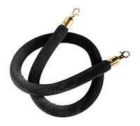 VIP Stanchion Rope/Queue Divider Barrier Rope,Twisted Barrier Rope for Crowd Control, for Movie Theaters Grand Openings Restaurants Hotels(Black,2m/6.6ft/79inch)