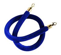 VIP Stanchion Rope/Queue Divider Barrier Rope,Twisted Barrier Rope for Crowd Control, for Movie Theaters Grand Openings Restaurants Hotels(Blue,1m/3.3ft/39inch)