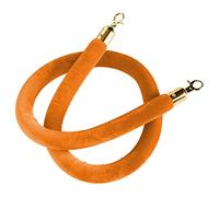 VIP Stanchion Rope/Queue Divider Barrier Rope,Twisted Barrier Rope for Crowd Control, for Movie Theaters Grand Openings Restaurants Hotels(Orange,1.7m/5.6ft/67inch)