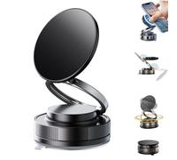 Vipbugo Phone Mount, Rotateepic/Vipbu Phone Holder, 360° Adjustable Vacuum Magnetic PhoneHolder, Rotation Sucker Magnetic Suction Cup Phones Mountfor Car, Mirror, Gym (black)
