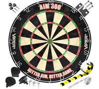 Viper AIM 360 - Set di bersagli da torneo con setole in acciaio con filo sottile in metallo senza graffette, sisal autorigenerante, segni di mira, cerchi mobili per allenamento mirato