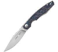 Viper BELONE Satinato M390, titanio Fibra di Carbonio Dark Blue Matter V5970TIFCB