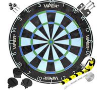 Viper Chroma Sisal/Bristle Steel Tip Dartboard with Staple-Free Bullseye, Bersaglio per Freccette Unisex, Crominanza, Taglia Unica