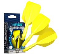 Viper Diamond Core - Set di 3 alette per freccette con sistema integrato e asta di precisione, con polimeri resistenti per prestazioni migliorate