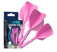 Viper Diamond Core - Set di 3 alette per freccette con sistema integrato e asta di precisione, con polimeri resistenti per prestazioni migliorate